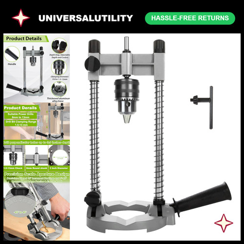 Portable drill press - press, hand